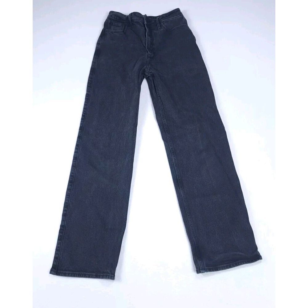 Hollister Jeans Mens Black 27 Ultra High Rise Dad Jean Dadcore Vintage Stretch